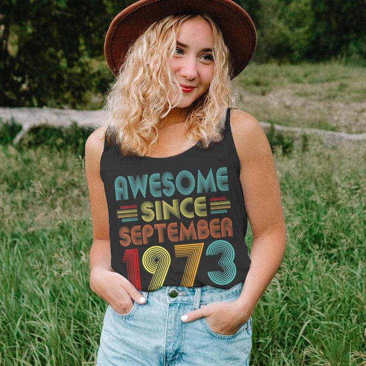 49Th Birthday Idea Awesome Since September 1973 49 Years Old Unisex Tank Top