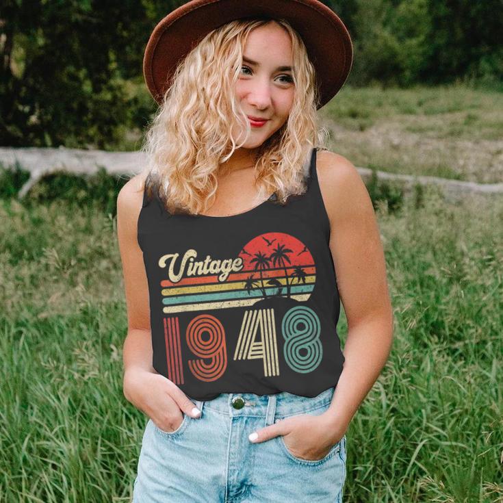 75 Jahre Vintage 1948 Unisex TankTop, Retro Geburtstagsgeschenk für Frauen & Männer