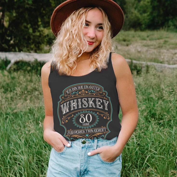 80 Jahre Ich Bin Wie Guter Whisky Whiskey 80 Geburtstag Tank Top