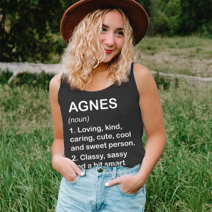 Agnes Definition Personalized Custom Name Loving Kind Unisex Tank Top