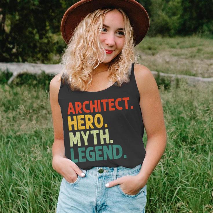 Architect Hero Myth Legend Retro Vintage Architekt Tank Top