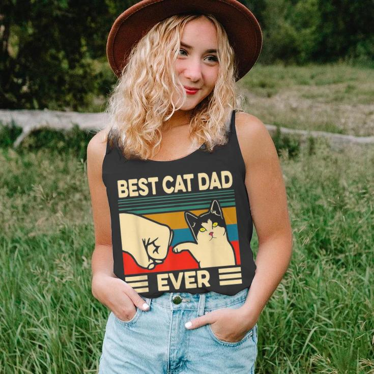 Best Cat Dad Ever Vintage Men Bump Fit Fathers Day Gift V2 Unisex Tank Top