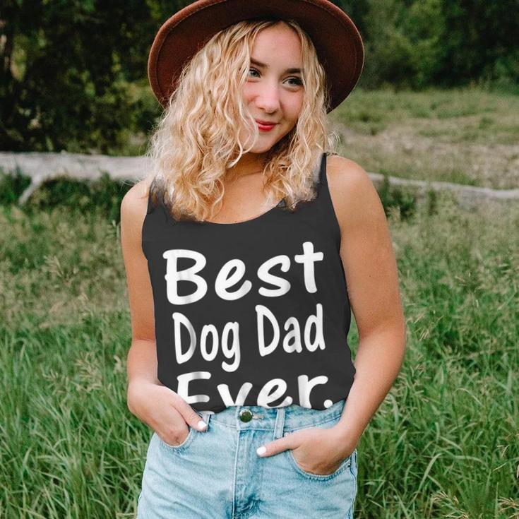 Best Dog Dad Ever Cute Puppy Owner Lover Unisex Tank Top
