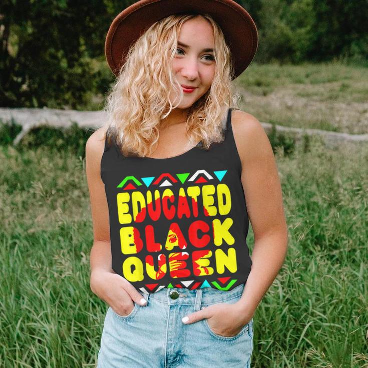 Black Queen Educated African American Pride Dashiki Unisex Tank Top