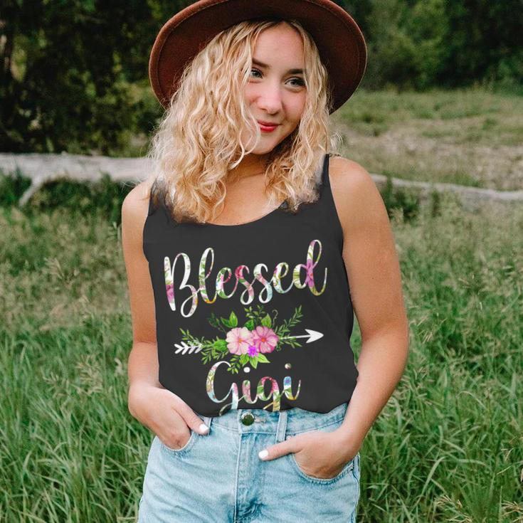Blessed Gigi Floral For Women Mothers Day Grandma Unisex Tank Top