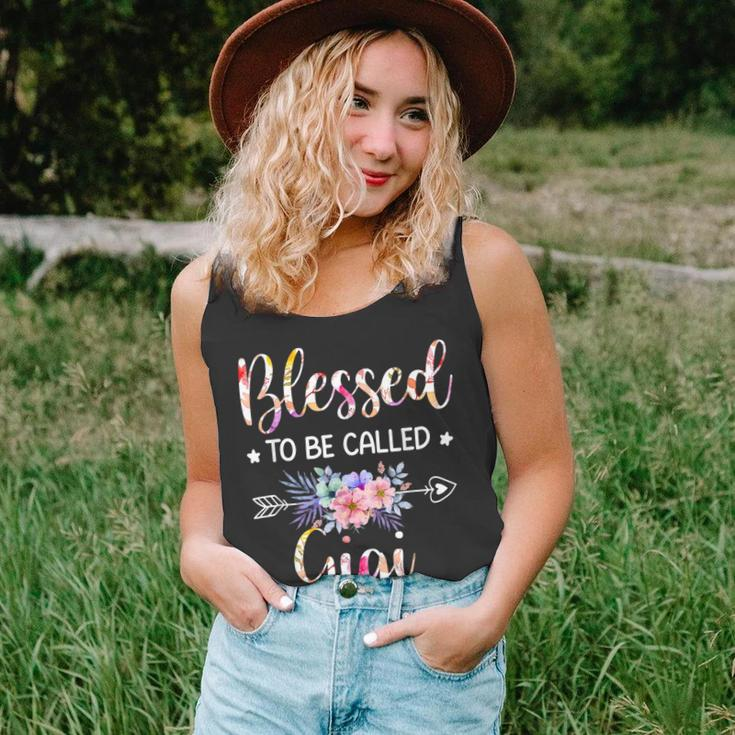 Blessed To Be Called Gigi Floral Mothers Day Unisex Tank Top