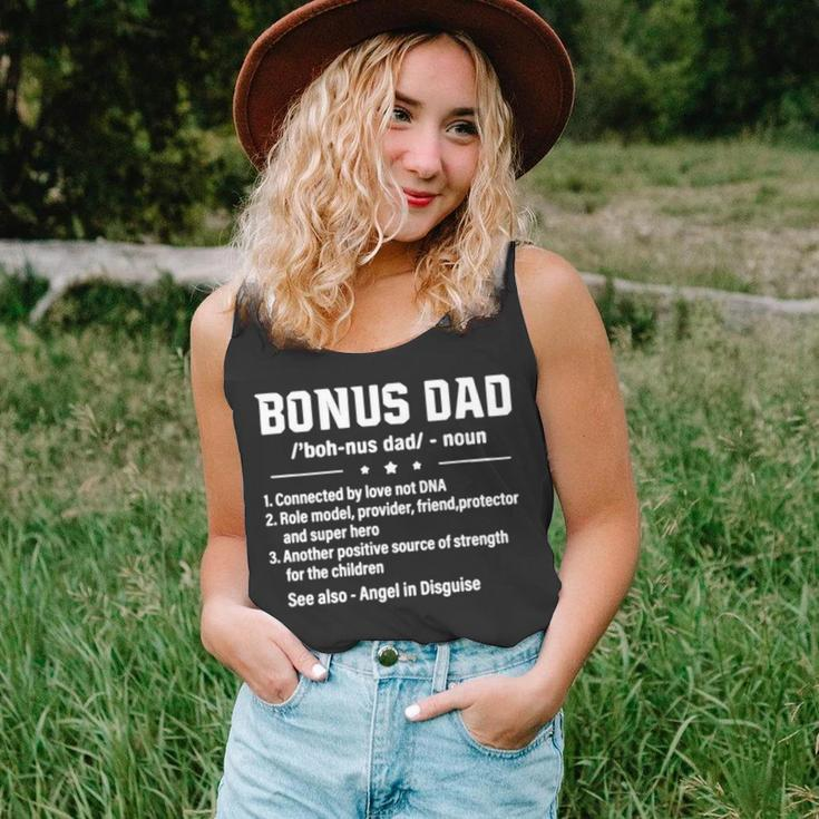 Bonus Dad Noun Connected By Love Not Dna Role Model Provider Tank Top