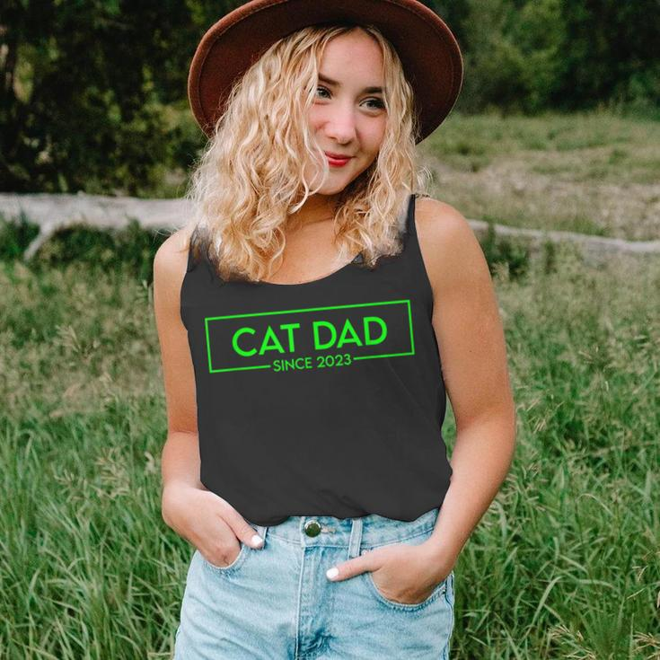 Cat Dad Since 2023 Promoted To Cat Dad V4 Unisex Tank Top