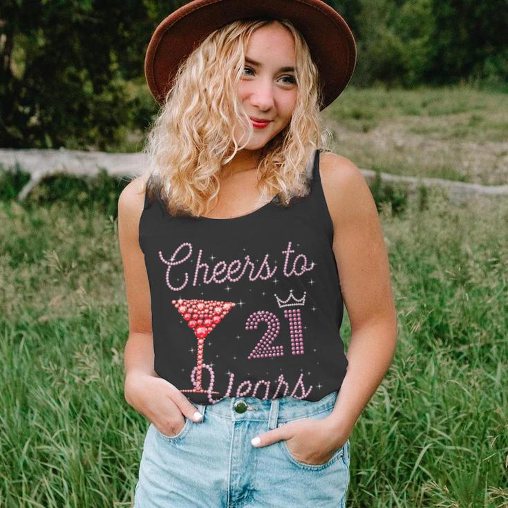 Cheers To 21 Years 21St Birthday 21 Years Old Bday Unisex Tank Top