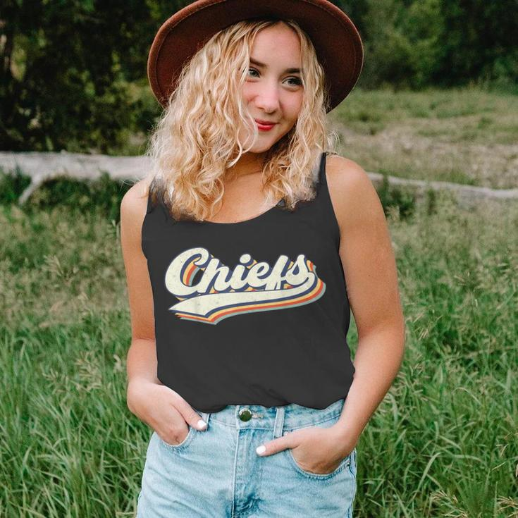 Chiefs Name Personalized Vintage Retro Chiefs Sport Name Unisex Tank Top