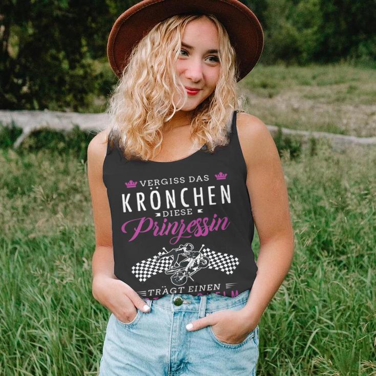 Coole Motorradfahrerin Unisex TankTop, Heiße Bikerin Spruch für Damen