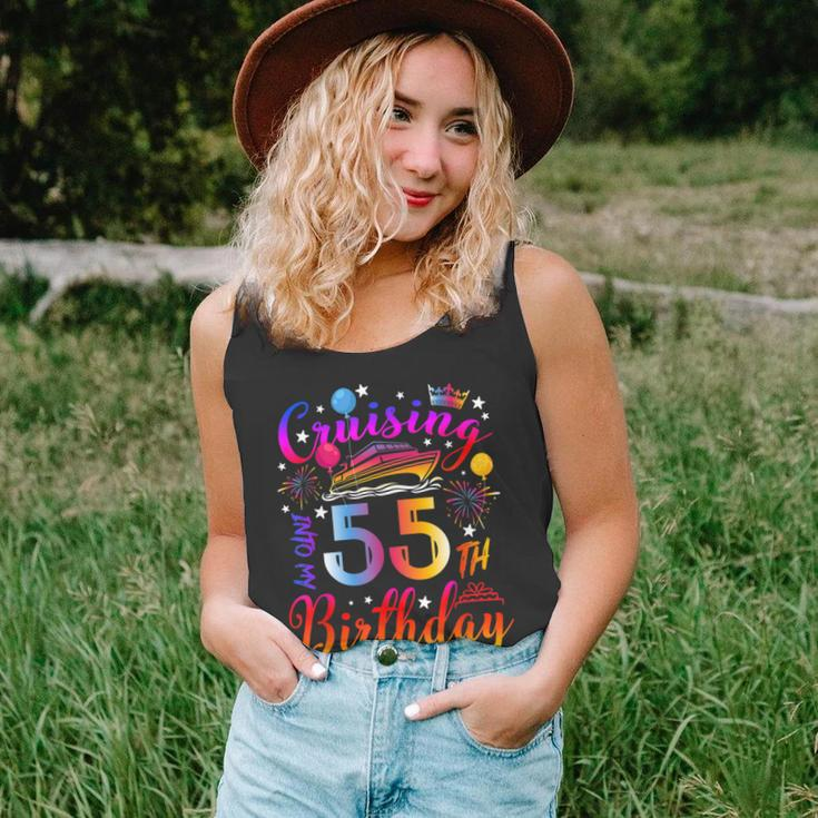 Cruising Into My 55 Year Old Bday Cruise 55Th Birthday Squad Unisex Tank Top