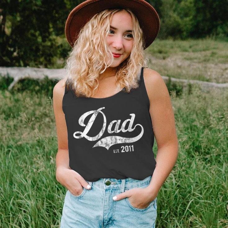 Dad Est 2011 Worlds Best Fathers Day Gift We Love Daddy Unisex Tank Top