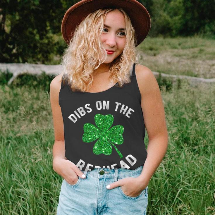 Dibs On The Redhead Funny St Patricks Day Drinking  Unisex Tank Top