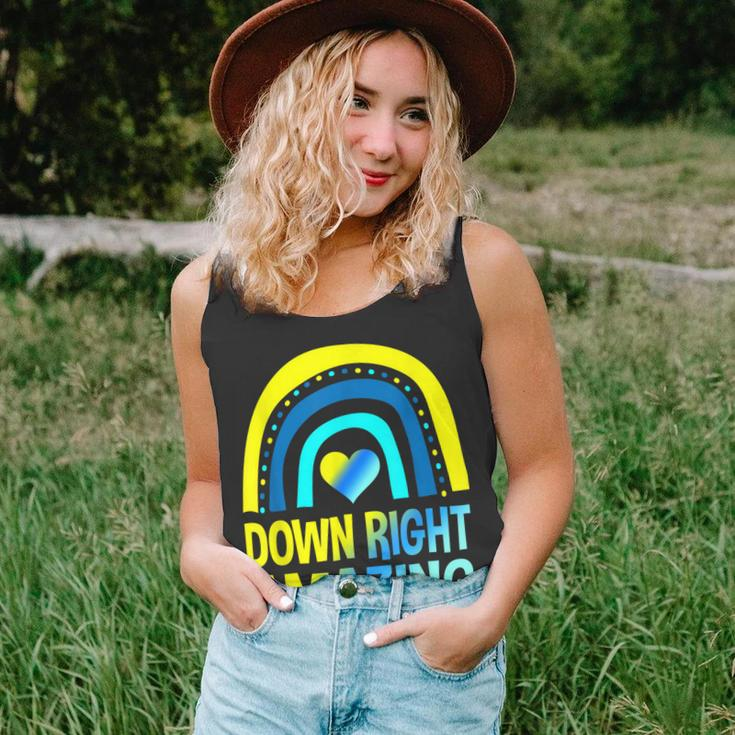 Down Right Amazing Down Syndrome Awareness Unisex Tank Top