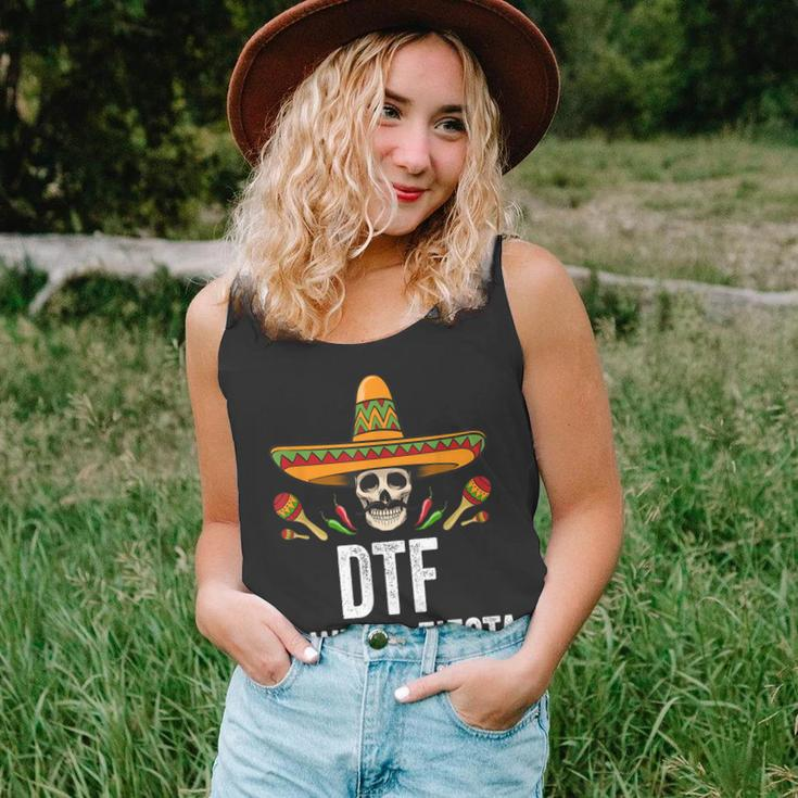 Dtf Down To Fiesta Funny Mexican Skull Cinco De Mayo Unisex Tank Top