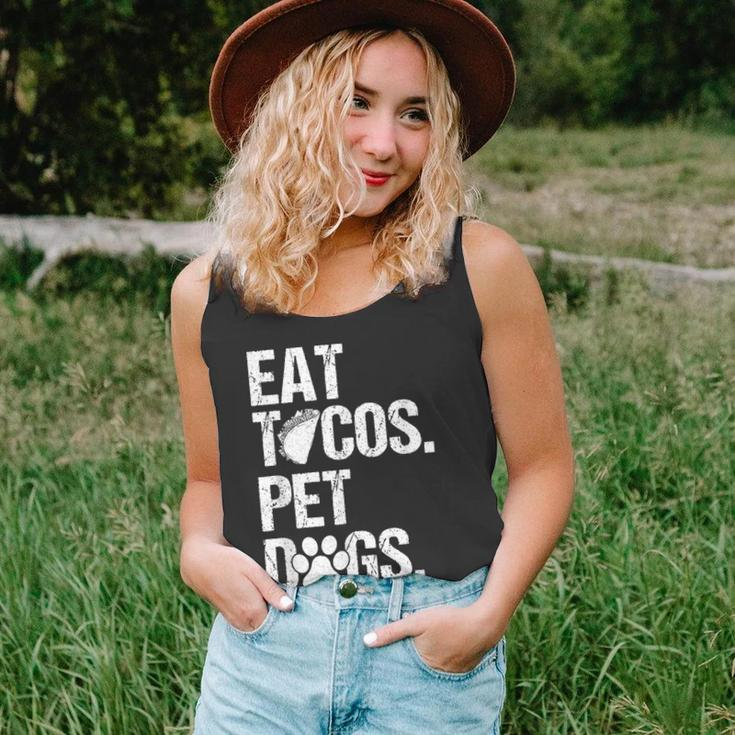 Eat Tacos Pet Dogs Tacos And Wigglebutts Retro Unisex Tank Top