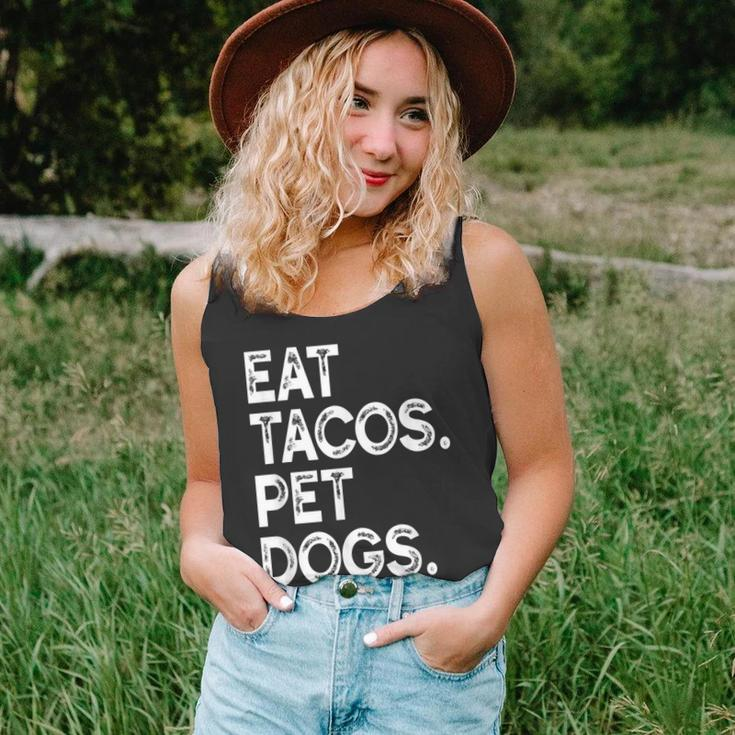 Eat Tacos Pet Dogs Tacos And Wigglebutts Unisex Tank Top