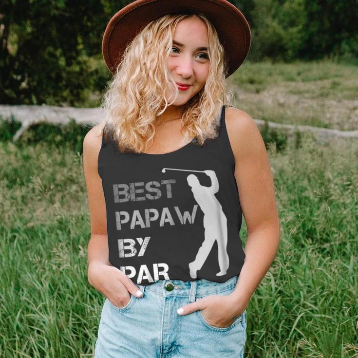 Fathers Day Best Papaw By Par Funny Golf Gift Shirt Unisex Tank Top