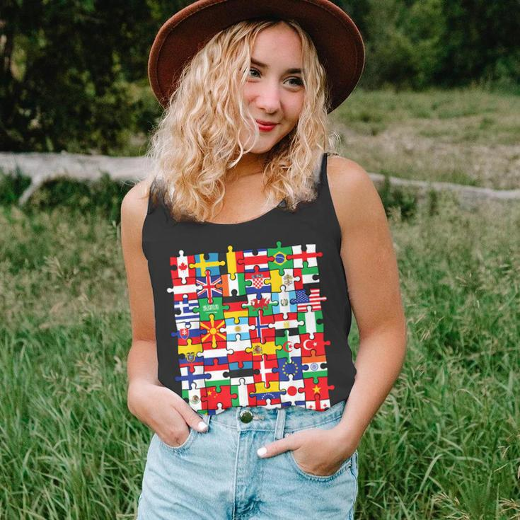 Flags Of Countries Of The World International Flag Puzzle Unisex Tank Top