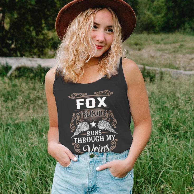 Fox Name - Fox Blood Runs Through My Veins Unisex Tank Top