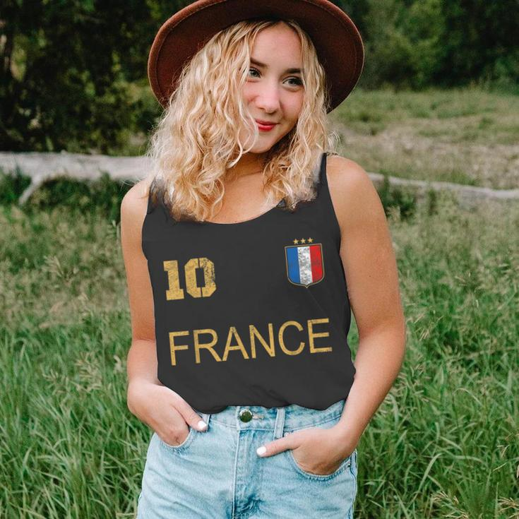 France Jersey Number Ten Soccer French Flag Futebol Fans V2 Unisex Tank Top