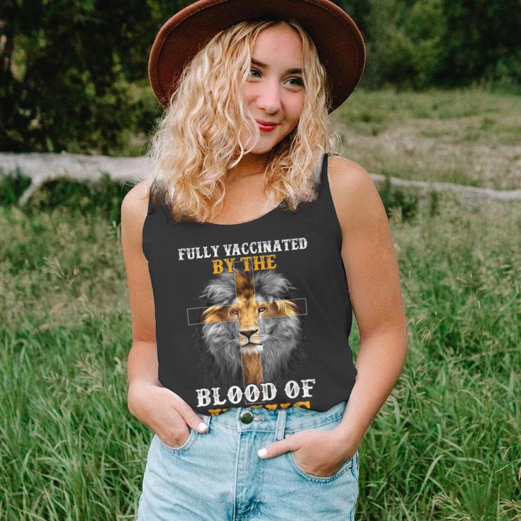 Fully Vaccinated By The Blood Of Jesus Lion God Christian V5 Unisex Tank Top