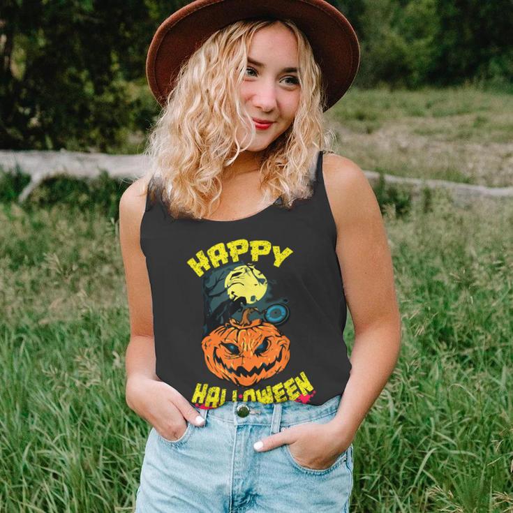 Halloween Grinsender Kürbis Horror Lustiges Spaß Tank Top