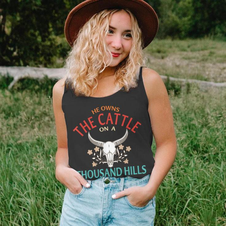 He Owns The Cattle On A Buffalo Thousand Hills Psalm 50 Unisex Tank Top