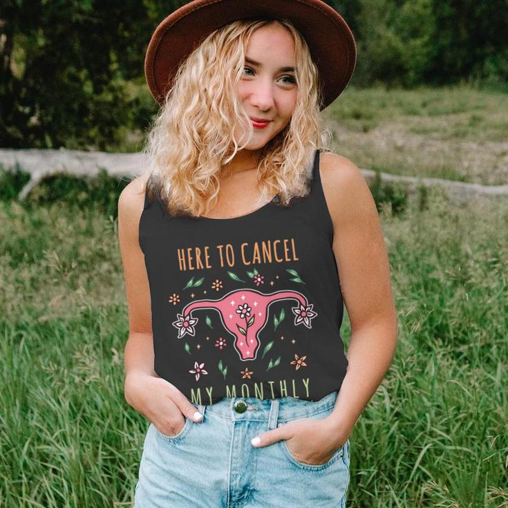 Here To Cancel My Month Subscription Uterus Unisex Tank Top