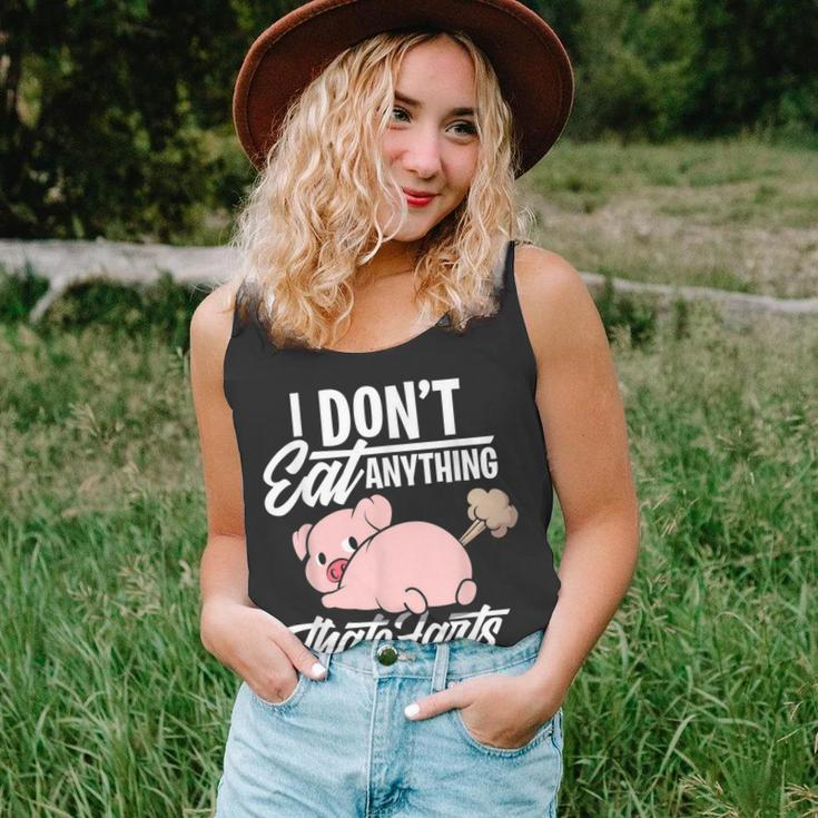 I Dont Eat Anything That Farts - Funny Vegan Animal Lover Unisex Tank Top