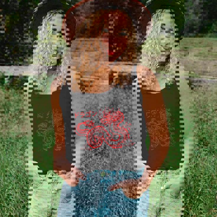 Japanese Aesthetic Dragon Kanji Men Women Tank Top Graphic Print Unisex Japanese Aesthetic Dragon Kanji Men Women Tank Top Graphic Print Unisex