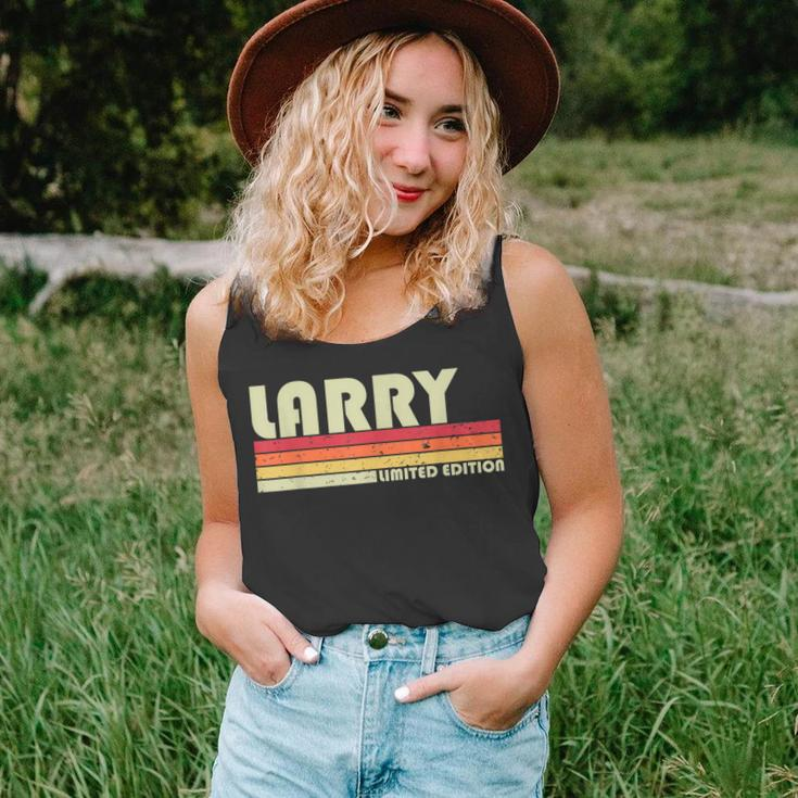 Larry Gift Name Personalized Funny Retro Vintage Birthday Unisex Tank Top