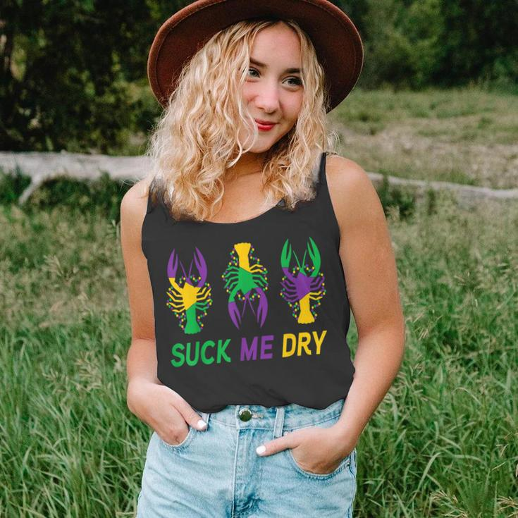 Mardi Gras Outfit Funny Suck Me Dry Crawfish Carnival Party Unisex Tank Top