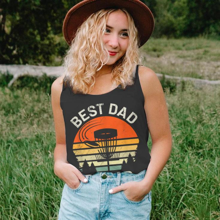 Mens Disc Golf Dad Best Dad By Par Fathers Day Disk Frisbee Unisex Tank Top