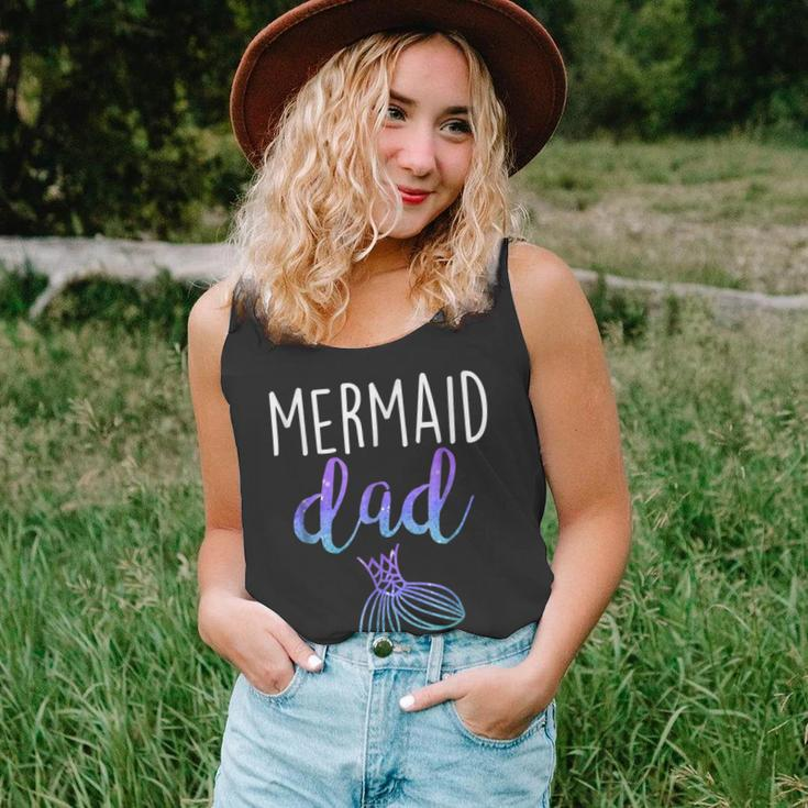 Mens Mermaid Dad Mermaid Birthday Party Shirt V2 Unisex Tank Top