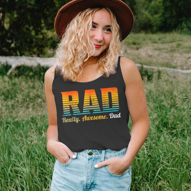 Mens Rad Really Awesome Dad Father’S Day And Funny Father Unisex Tank Top