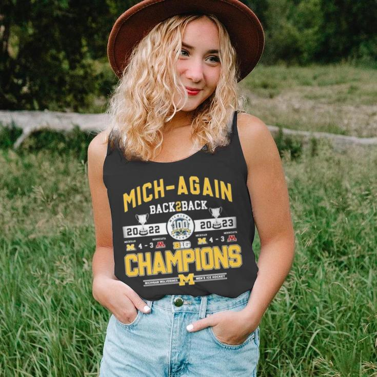 Mich Again Back 2 Back Champions Unisex Tank Top