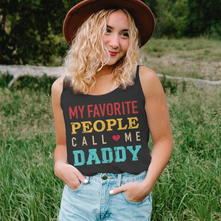 My Favorite People Call Me Dad Vintage Gift For Dad Unisex Tank Top