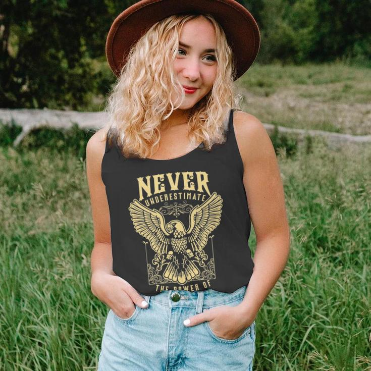 Never Underestimate The Power Of Books Personalized Last Name Unisex Tank Top
