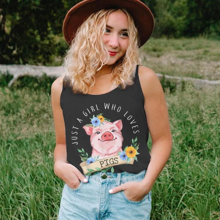 Nur Ein Mädchen Das Schweine Liebt Landwirtschaft Tank Top
