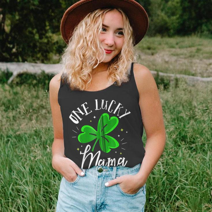 One Lucky Mama St Patricks Day Leaf Clover St Paddys Day Unisex Tank Top