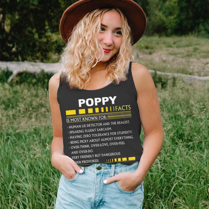 Poppy Name Gift Poppy Facts V2 Unisex Tank Top