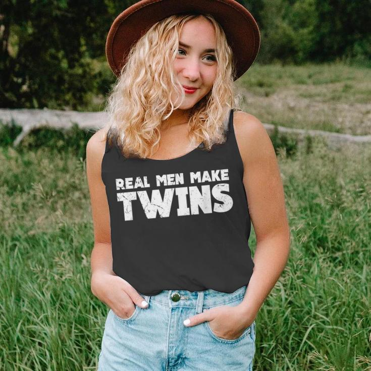 Real Men Make Twins | Twin Dad  | Twin Dad To Be Unisex Tank Top