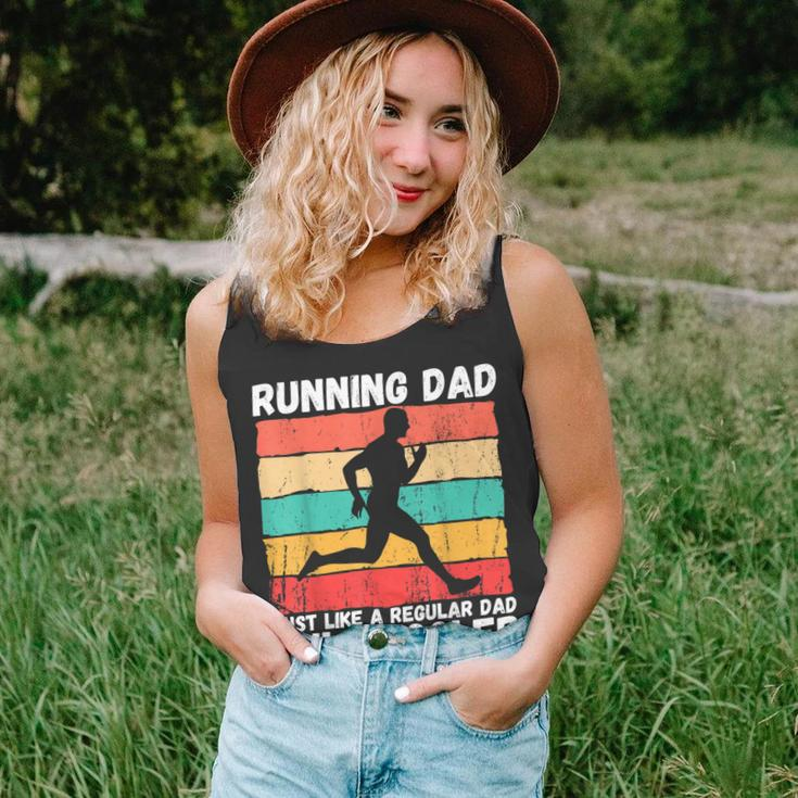 Retro Running Dad Funny Runner Marathon Athlete Humor Outfit Unisex Tank Top