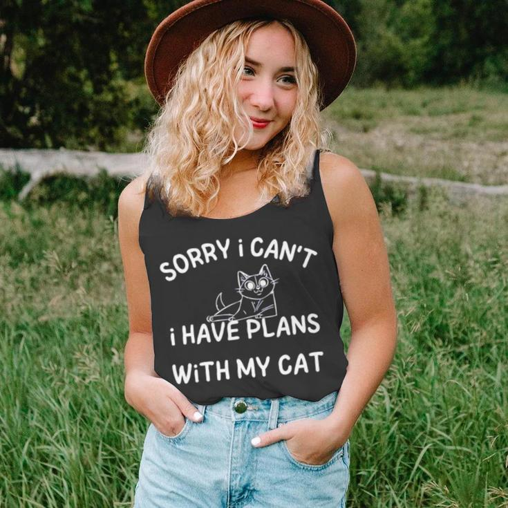 Sorry I Can’T I Have Plans With My Cat Unisex Tank Top