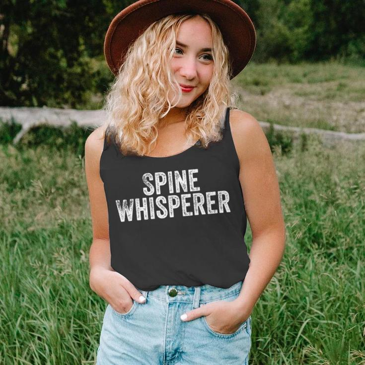 Spine Whisperer Gift For Chiropractor Students Chiropractic V3 Men Women Tank Top Graphic Print Unisex