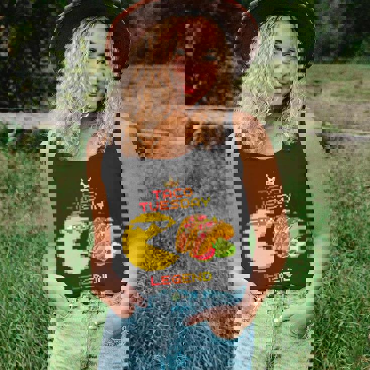 Taco Tuesday Legend 8 Bit Unisex Tank Top