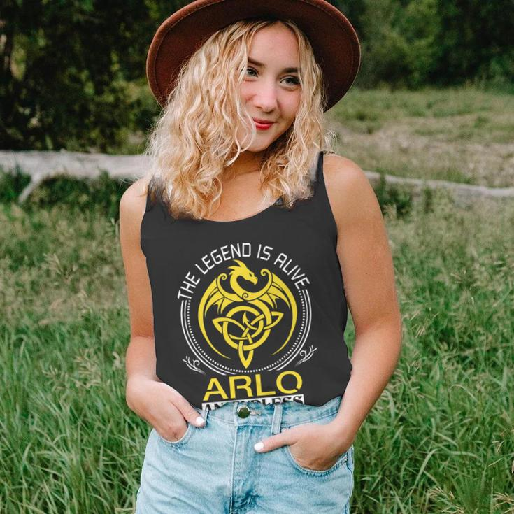 The Legend Is Alive Arlo Family Name Unisex Tank Top