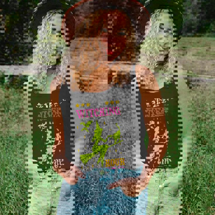 The Witching Hour Is Near Distressed Unisex Tank Top